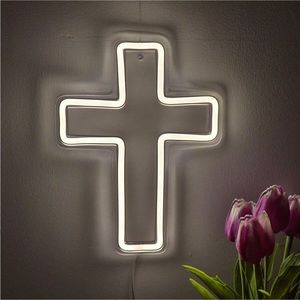 Jesus Cross LED Wall Neon Sign